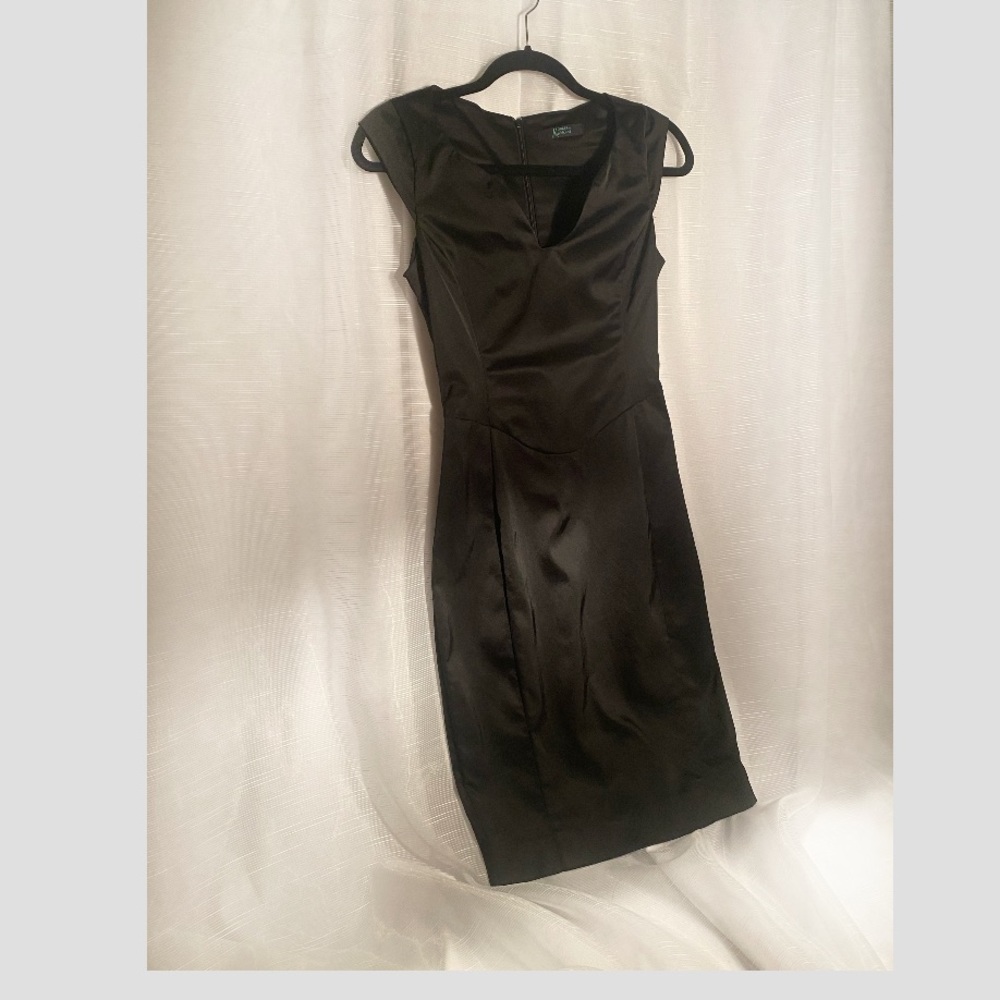 Guess by Marciano Little Black Satin Dress